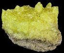 Lemon Yellow Sulfur Crystal Cluster - Bolivia #51580-1
